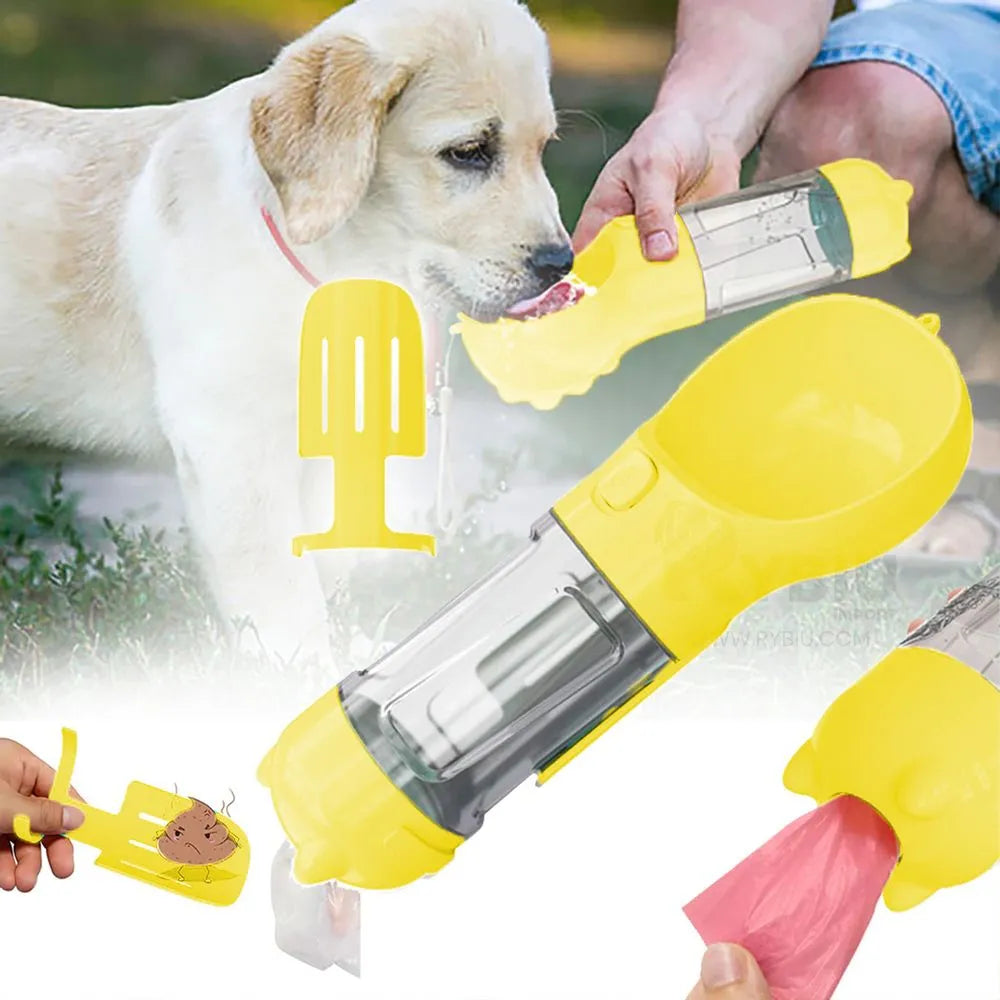 Botella Multifuncional 4 en 1 para mascotas